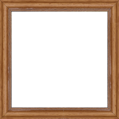 Cadre bois profil doucine inversée largeur 2.3cm marron clair bord ressuyé - 61x46