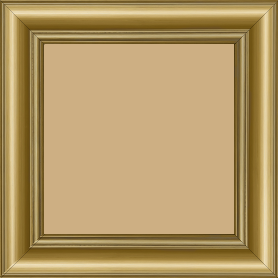 Cadre bois profil doucine inversée largeur 4.4cm or gorge or - 60x60 Cadre bois profil doucine inversée largeur 4.4cm or gorge or - 60x60