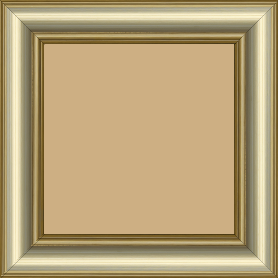 Cadre bois profil doucine inversée largeur 4.4cm or gorge champagne - 60x60 Cadre bois profil doucine inversée largeur 4.4cm or gorge champagne - 60x60