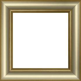 Cadre bois profil doucine inversée largeur 4.4cm or gorge champagne - 70x70 Cadre bois profil doucine inversée largeur 4.4cm or gorge champagne - 70x70