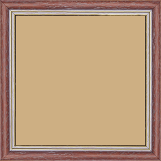 Cadre bois profil doucine inversée largeur 2.3cm framboise cérusé double filet or - 40x50 Cadre bois profil doucine inversée largeur 2.3cm framboise cérusé double filet or - 40x50