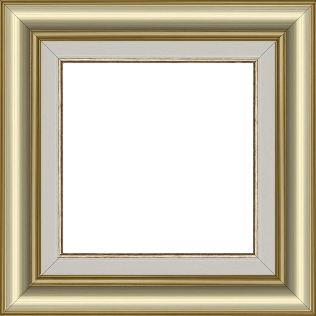 Cadre bois profil doucine inversée largeur 4.4cm or gorge champagne + bois profil plat marie louise largeur 2.5cm couleur crème filet or (largeur totale du cadre 6.3cm) - 30x45 Cadre bois profil doucine inversée largeur 4.4cm or gorge champagne + bois profil plat marie louise largeur 2.5cm couleur crème filet or (largeur totale du cadre 6.3cm) - 30x45