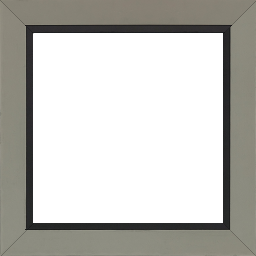 Cadre bois profil plat largeur 3.3cm couleur argile satiné nez noir - 34x40 Cadre bois profil plat largeur 3.3cm couleur argile satiné nez noir - 34x40