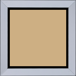 Cadre bois profil plat largeur 3.3cm couleur bleu clair satiné nez noir - 70x90 Cadre bois profil plat largeur 3.3cm couleur bleu clair satiné nez noir - 70x90