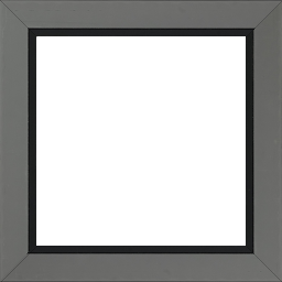 Cadre bois profil plat largeur 3.3cm couleur gris foncé satiné nez noir - 59.4x84.1 Cadre bois profil plat largeur 3.3cm couleur gris foncé satiné nez noir - 59.4x84.1