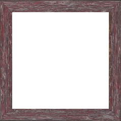 Cadre bois profil arrondi en pente plongeant largeur 2.4cm couleur framboise finition veinée, reflet argenté - 61x46