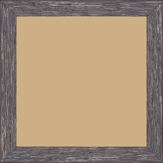 Cadre bois profil arrondi en pente plongeant largeur 2.4cm couleur gris  finition veinée, reflet argenté - 70x70