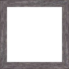 Cadre bois profil arrondi en pente plongeant largeur 2.4cm couleur gris  finition veinée, reflet argenté - 61x46