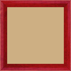 Cadre bois profil arrondi en pente plongeant largeur 2.4cm couleur rouge cerise finition vernis brillant,veine du bois  apparent (pin) , - 40x50