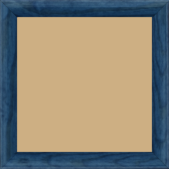 Cadre bois profil arrondi en pente plongeant largeur 2.4cm couleur bleu finition vernis brillant,veine du bois  apparent (pin) , - 70x100 Cadre bois profil arrondi en pente plongeant largeur 2.4cm couleur bleu finition vernis brillant,veine du bois  apparent (pin) , - 70x100