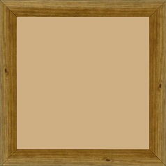 Cadre bois profil arrondi en pente plongeant largeur 2.4cm couleur chêne moyen finition vernis brillant,veine du bois  apparent (pin) , - 30x30