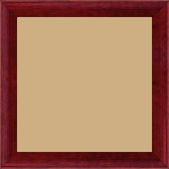 Cadre bois profil arrondi en pente plongeant largeur 2.4cm couleur bordeaux finition vernis brillant,veine du bois  apparent (pin) , - 20x20