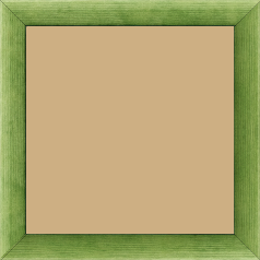 Cadre bois profil arrondi en pente plongeant largeur 2.4cm couleur vert tonique finition vernis brillant,veine du bois  apparent (pin) , - 15x20
