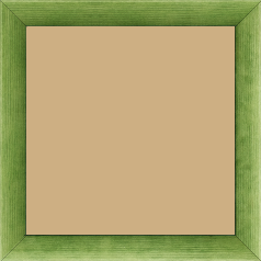 Cadre bois profil arrondi en pente plongeant largeur 2.4cm couleur vert tonique finition vernis brillant,veine du bois  apparent (pin) ,