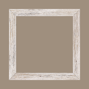 Cadre bois profil arrondi en pente plongeant largeur 2.4cm couleur blanchie frotté effet nature - 59.4x84.1 Cadre bois profil arrondi en pente plongeant largeur 2.4cm couleur blanchie frotté effet nature - 59.4x84.1