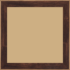 Cadre bois profil arrondi en pente plongeant largeur 2.4cm couleur marron effet ressuyé, angle du cadre extérieur filet naturel - 30x40 Cadre bois profil arrondi en pente plongeant largeur 2.4cm couleur marron effet ressuyé, angle du cadre extérieur filet naturel - 30x40