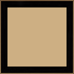 Cadre bois profil arrondi en pente plongeant largeur 2.4cm couleur noir satiné,veine du bois  apparent (pin) , angle du cadre extérieur filet or chromé - 15x20 Cadre bois profil arrondi en pente plongeant largeur 2.4cm couleur noir satiné,veine du bois  apparent (pin) , angle du cadre extérieur filet or chromé - 15x20