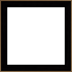 Cadre bois profil arrondi en pente plongeant largeur 2.4cm couleur noir satiné,veine du bois  apparent (pin) , angle du cadre extérieur filet or chromé - 70x70 Cadre bois profil arrondi en pente plongeant largeur 2.4cm couleur noir satiné,veine du bois  apparent (pin) , angle du cadre extérieur filet or chromé - 70x70