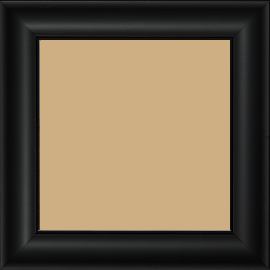 Cadre bois profil incurvé largeur 4.1cm couleur noir mat finition pore bouché - 59.4x84.1