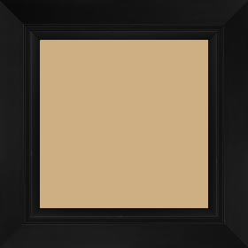 Cadre bois profil pente largeur 4.5cm de couleur noir mat filet noir - 50x100