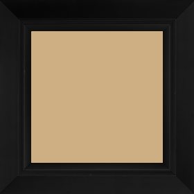 Cadre bois profil pente largeur 4.5cm de couleur noir mat filet noir - 70x100 Cadre bois profil pente largeur 4.5cm de couleur noir mat filet noir - 70x100