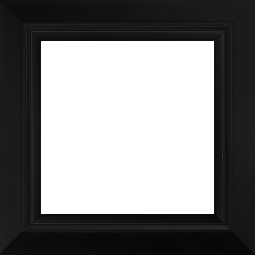 Cadre bois profil pente largeur 4.5cm de couleur noir mat filet noir - 30x30 Cadre bois profil pente largeur 4.5cm de couleur noir mat filet noir - 30x30