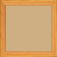 Cadre bois profil arrondi en pente plongeant largeur 2.4cm couleur jaune moutarde finition vernis brillant,veine du bois  apparent (pin) , - 70x100 Cadre bois profil arrondi en pente plongeant largeur 2.4cm couleur jaune moutarde finition vernis brillant,veine du bois  apparent (pin) , - 70x100
