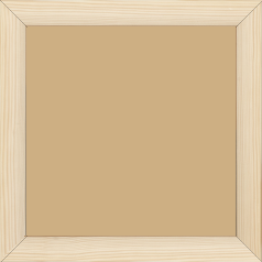 Cadre bois profil arrondi en pente plongeant largeur 2.4cm couleur naturel finition vernis brillant,veine du bois  apparent (pin) , - 20x30