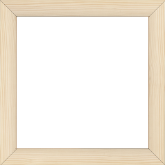 Cadre bois profil arrondi en pente plongeant largeur 2.4cm couleur naturel finition vernis brillant,veine du bois  apparent (pin) , - 60x60 Cadre bois profil arrondi en pente plongeant largeur 2.4cm couleur naturel finition vernis brillant,veine du bois  apparent (pin) , - 60x60