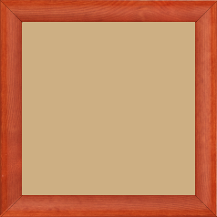 Cadre bois profil arrondi en pente plongeant largeur 2.4cm couleur orange finition vernis brillant,veine du bois  apparent (pin) , - 70x100 Cadre bois profil arrondi en pente plongeant largeur 2.4cm couleur orange finition vernis brillant,veine du bois  apparent (pin) , - 70x100