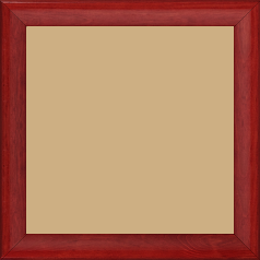 Cadre bois profil arrondi en pente plongeant largeur 2.4cm couleur rouge cerise finition vernis brillant,veine du bois  apparent (pin) , - 70x90