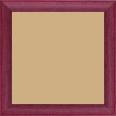Cadre bois profil arrondi en pente plongeant largeur 2.4cm couleur rose fushia  finition vernis brillant,veine du bois  apparent (pin) ,