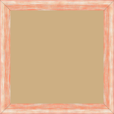 Cadre bois profil incurvé largeur 2.1cm couleur ocre effet blanchi - 30x30 Cadre bois profil incurvé largeur 2.1cm couleur ocre effet blanchi - 30x30
