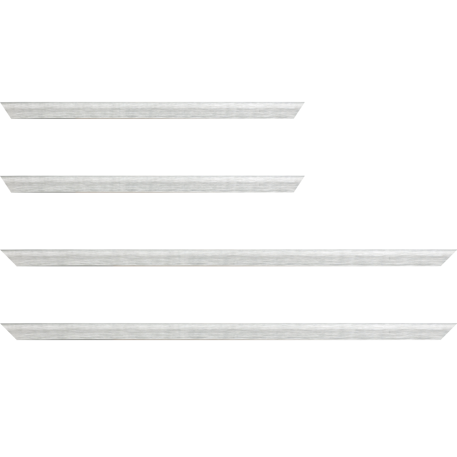 Baguette bois profil incurvé largeur 2.1cm couleur gris effet blanchi