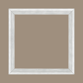 Cadre bois profil incurvé largeur 2.1cm couleur gris effet blanchi - 34x46 Cadre bois profil incurvé largeur 2.1cm couleur gris effet blanchi - 34x46