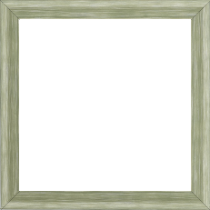 Cadre bois profil incurvé largeur 2.1cm couleur vert amande effet blanchi - 60x60 Cadre bois profil incurvé largeur 2.1cm couleur vert amande effet blanchi - 60x60