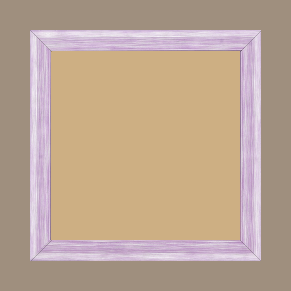 Cadre bois profil incurvé largeur 2.1cm couleur violet effet blanchi - 24x30