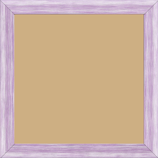 Cadre bois profil incurvé largeur 2.1cm couleur violet effet blanchi - 30x30 Cadre bois profil incurvé largeur 2.1cm couleur violet effet blanchi - 30x30