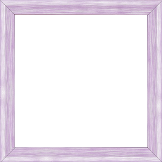 Cadre bois profil incurvé largeur 2.1cm couleur violet effet blanchi - 61x46