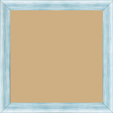Cadre bois profil incurvé largeur 2.1cm couleur bleu effet blanchi - 30x45 Cadre bois profil incurvé largeur 2.1cm couleur bleu effet blanchi - 30x45