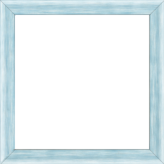 Cadre bois profil incurvé largeur 2.1cm couleur bleu effet blanchi - 34x46 Cadre bois profil incurvé largeur 2.1cm couleur bleu effet blanchi - 34x46
