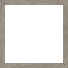 Cadre bois profil plat largeur 1.7cm couleur gris souris veiné - 61x46