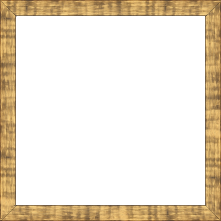 Cadre bois profil plat effet cube largeur 1.6cm couleur or effet cannelé - 61x46