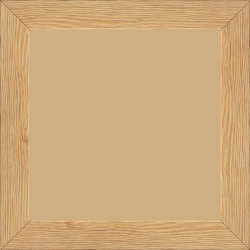 Cadre bois profil plat largeur 3cm , couleur marron clair (veines du bois apparentes , essence du bois : pin ) - 33x95