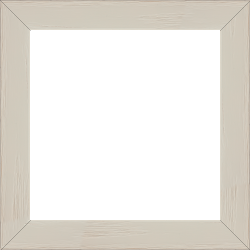 Cadre bois profil plat largeur 3cm , couleur gris clair (veines du bois apparentes , essence du bois : pin ) - 92x60