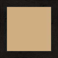 Cadre bois profil plat largeur 3cm , couleur noir (veines du bois apparentes , essence du bois : pin ) - 59.4x84.1