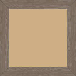 Cadre bois profil plat largeur 3cm , couleur taupe (veines du bois apparentes , essence du bois : pin ) - 18x24