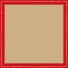 Cadre bois profil arrondi largeur 1.5cm couleur rouge laqué - 50x65