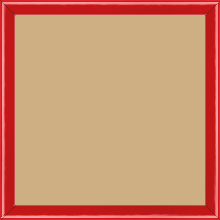 Cadre bois profil arrondi largeur 1.5cm couleur rouge laqué - 50x60