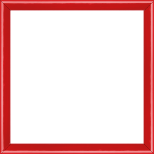 Cadre bois profil arrondi largeur 1.5cm couleur rouge laqué - 34x40 Cadre bois profil arrondi largeur 1.5cm couleur rouge laqué - 34x40